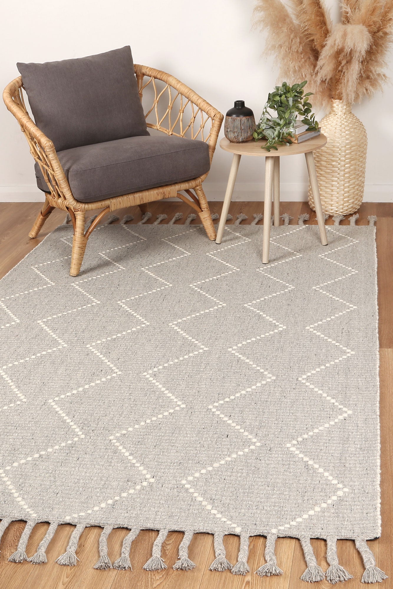 Goa D2 - GREY 300x400 - Home & Garden > Rugs > Floor Rugs