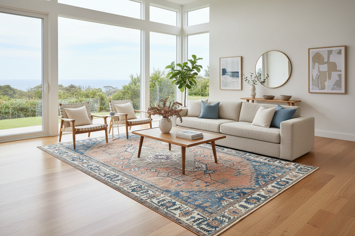 vintage deco rug 160x230cm KK Lifestyle Australia