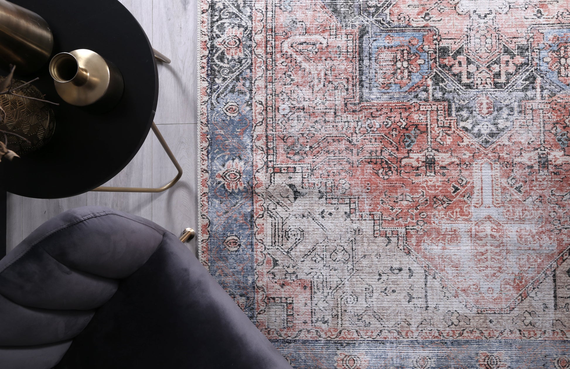 vintage crown hdj161 1 no fringe 280X380 Home & Garden > Rugs > Floor Rugs