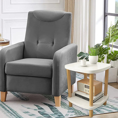 Small Coffee Table Simple Two Layer Mini Table Living Room Side Table Compact