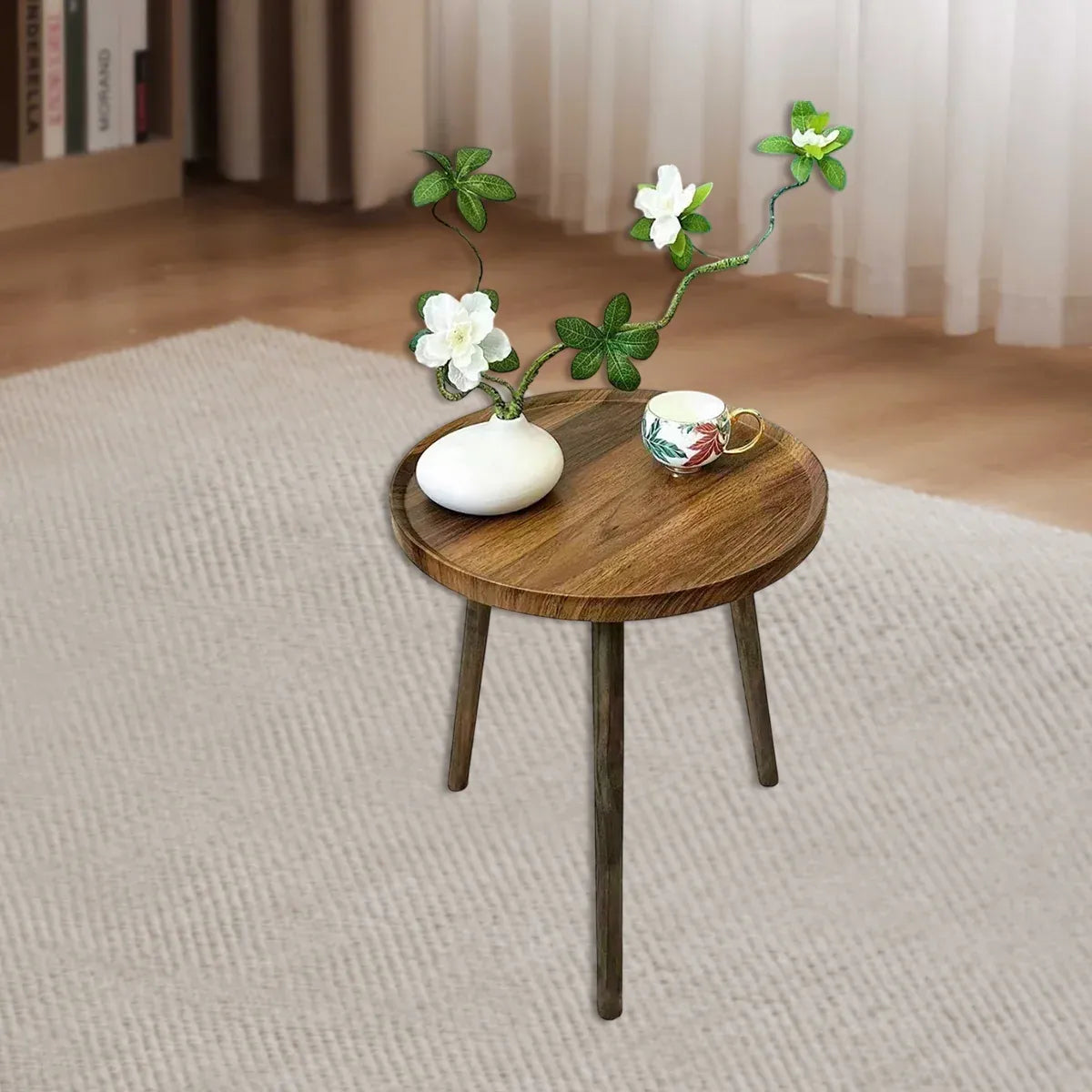 Small Tea Table Basic Model Round Coffee Table Living Room Sofa Corner Table
