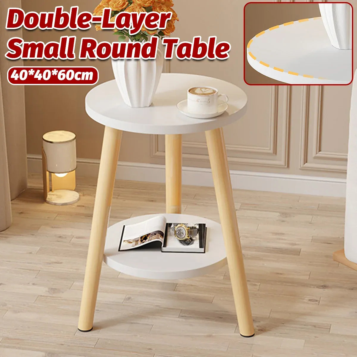 Small Round Table Coffee Table Sofa Side Table Bedroom Bedside Simple Table