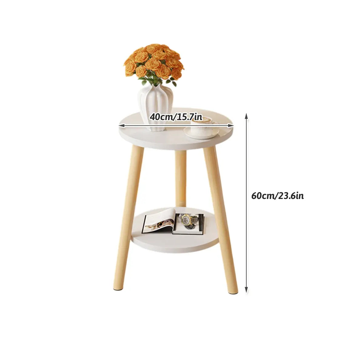 Small Round Table Coffee Table Sofa Side Table Bedroom Bedside Simple Table
