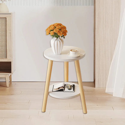 Small Round Table Coffee Table Sofa Side Table Bedroom Bedside Simple Table