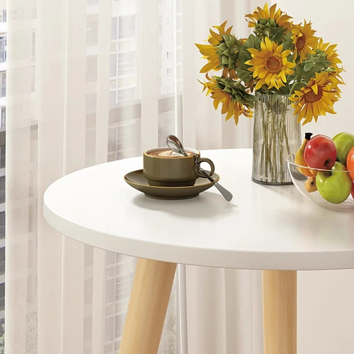 Small Round Table Coffee Table Sofa Side Table Bedroom Bedside Simple Table