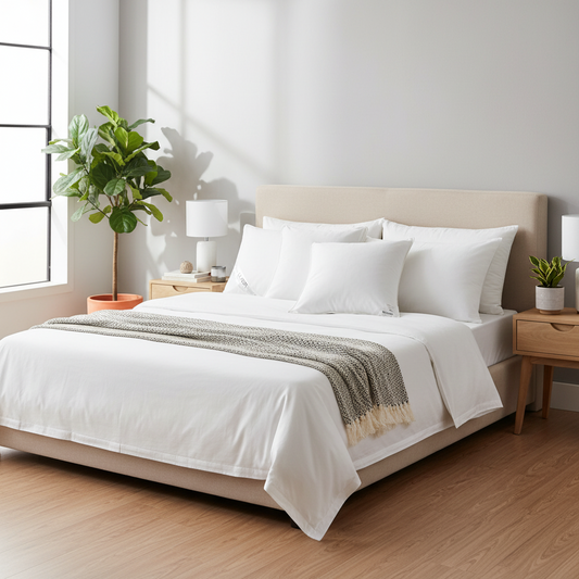 Luxor Australian Made Hotel King Size Pillow with 4cm Wall Four Pack