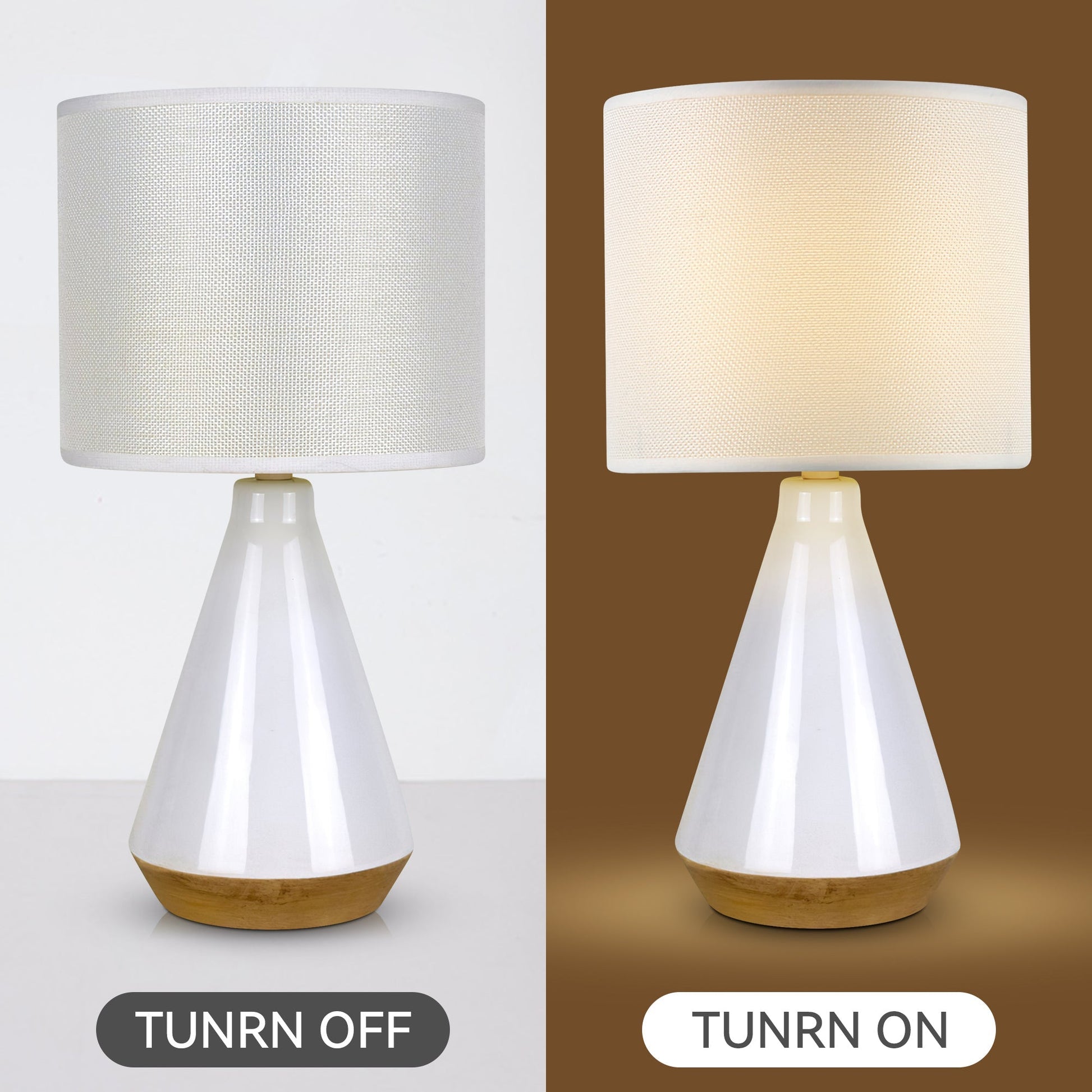 Lux Tapered Ceramic Table Lamp - Home & Garden > Lighting > Table Lamps