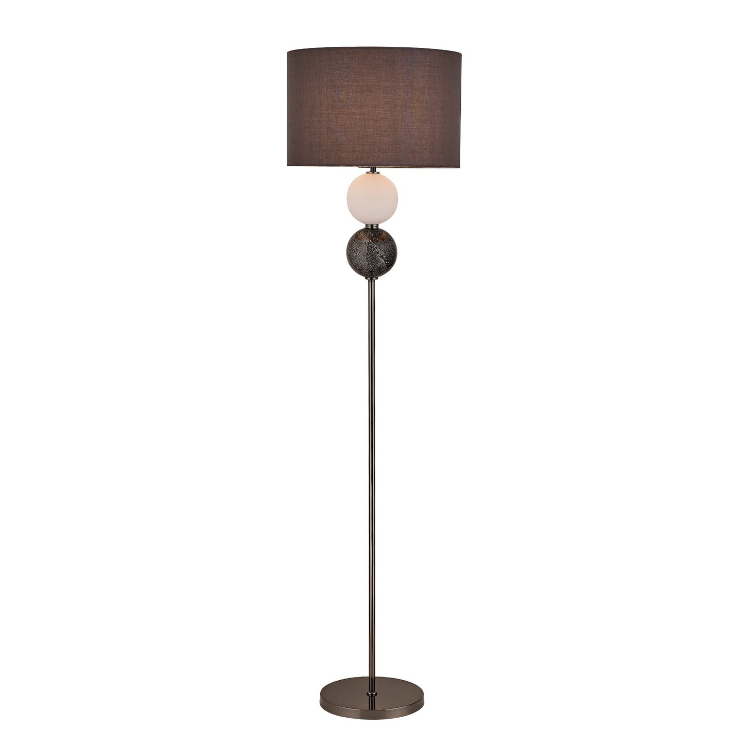 Murano Floor Lamp - Brass/Pewter