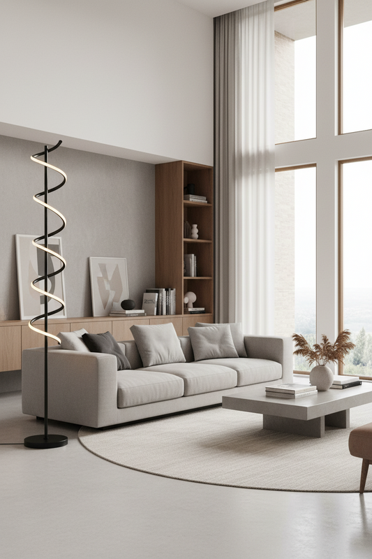 Cirrhi LED Floor Lamp - Black