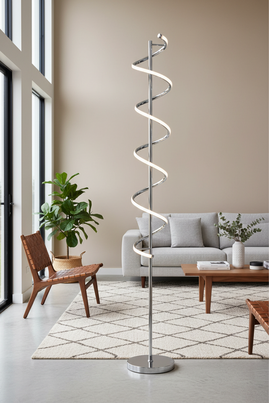 Cirrhi LED Floor Lamp - Chrome