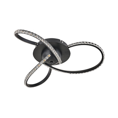 Irie Dimmable 3 Lights LED Ceiling Light - Black - Home & Garden > Lighting > Ceiling Lights