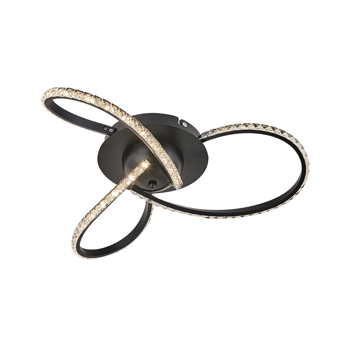 Irie Dimmable 3 Lights LED Ceiling Light - Black - Home & Garden > Lighting > Ceiling Lights