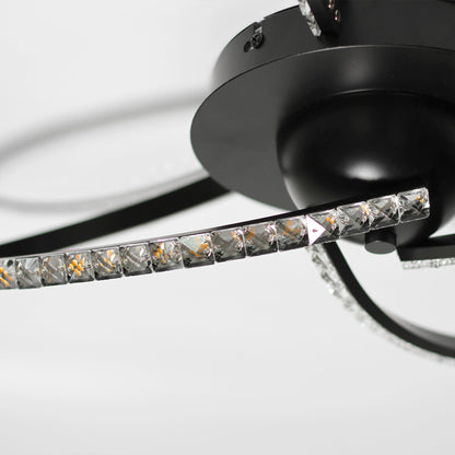 Irie Dimmable 3 Lights LED Ceiling Light - Black - Home & Garden > Lighting > Ceiling Lights