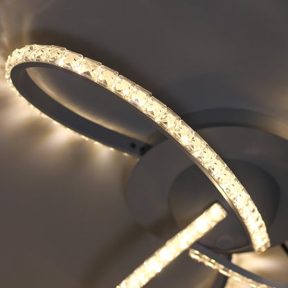 Irie Dimmable 3 Lights LED Ceiling Light - White - Home & Garden > Lighting > Ceiling Lights