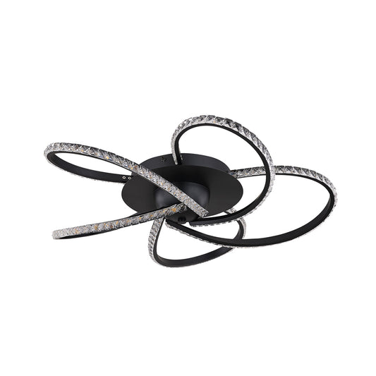 Irie Dimmable 5 Lights LED Ceiling Light - Black - Home & Garden > Lighting > Ceiling Lights