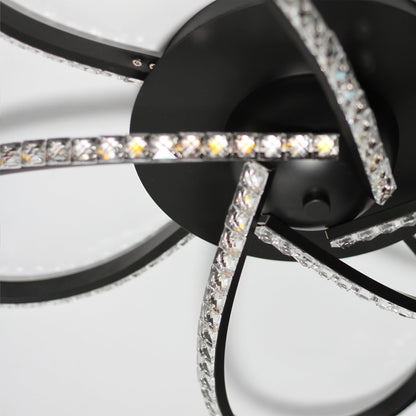Irie Dimmable 5 Lights LED Ceiling Light - Black - Home & Garden > Lighting > Ceiling Lights