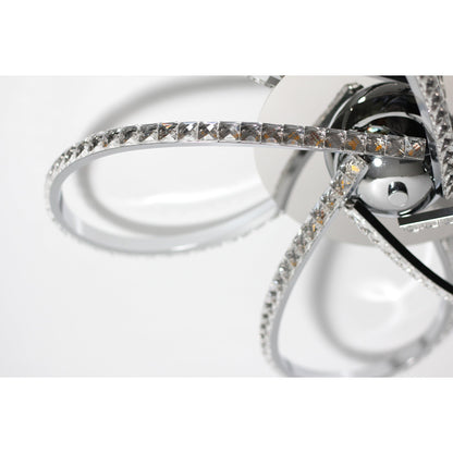 Irie Dimmable 5 Lights LED Ceiling Light - Chrome - Home & Garden > Lighting > Ceiling Lights