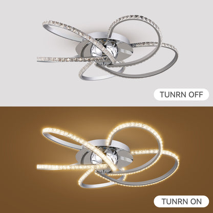 Irie Dimmable 5 Lights LED Ceiling Light - Chrome - Home & Garden > Lighting > Ceiling Lights