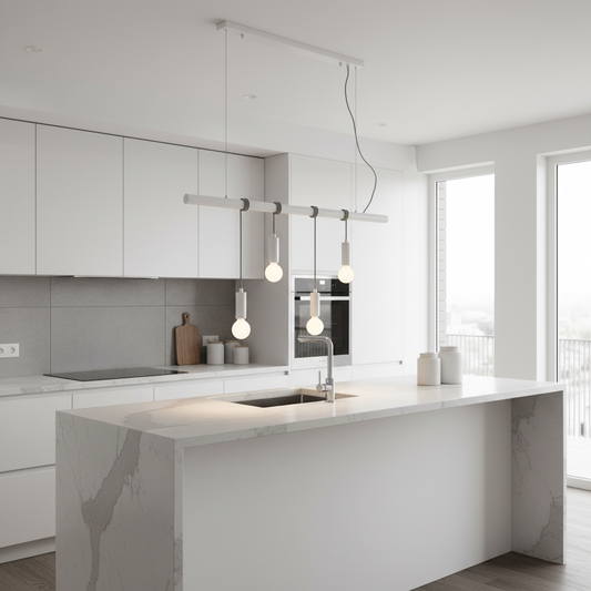 Bikkel 4 Lights Pendant Light - White