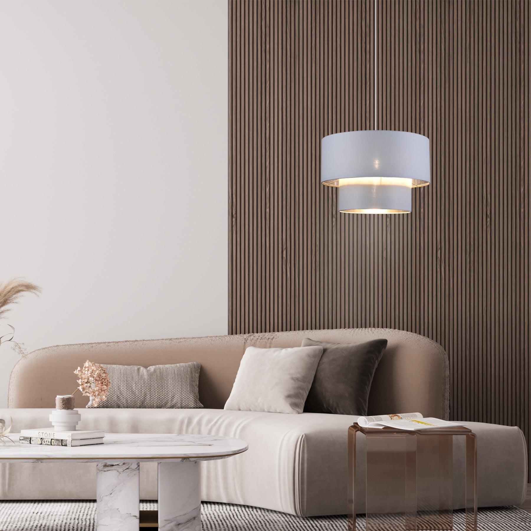Rabiya Pendant Light - White - Home & Garden > Lighting > Night Lights & Ambient Lighting