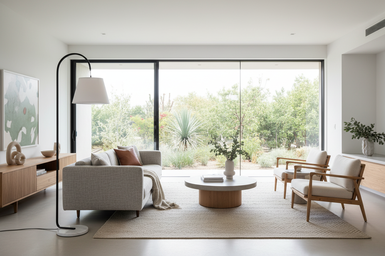 Thea Floor Lamp - White