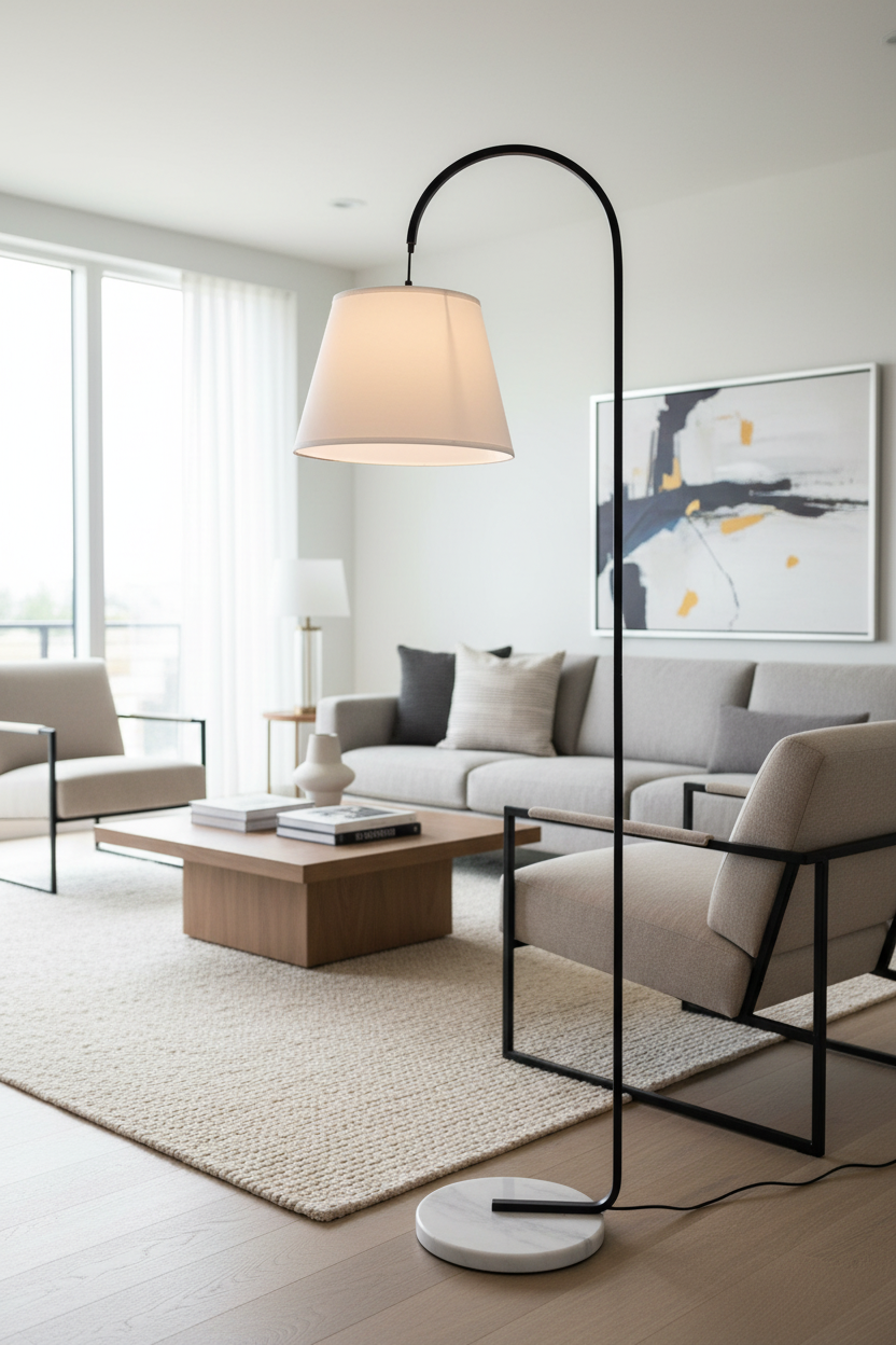 Thea Floor Lamp - White