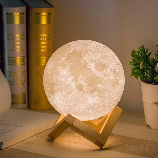 3D Moon Lamp Night Light Moonlight Desk Table Smart Phone Montion Sensor - Home & Garden > Lighting > Table Lamps