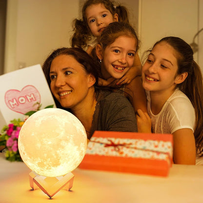 3D Moon Lamp Night Light Moonlight Desk Table Smart Phone Montion Sensor - Home & Garden > Lighting > Table Lamps