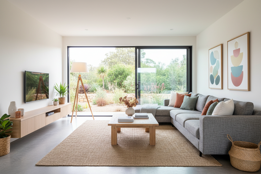 Large Tripod Floor Lamp Linen Shade Modern Bamboo Wooden Retro Twist Light