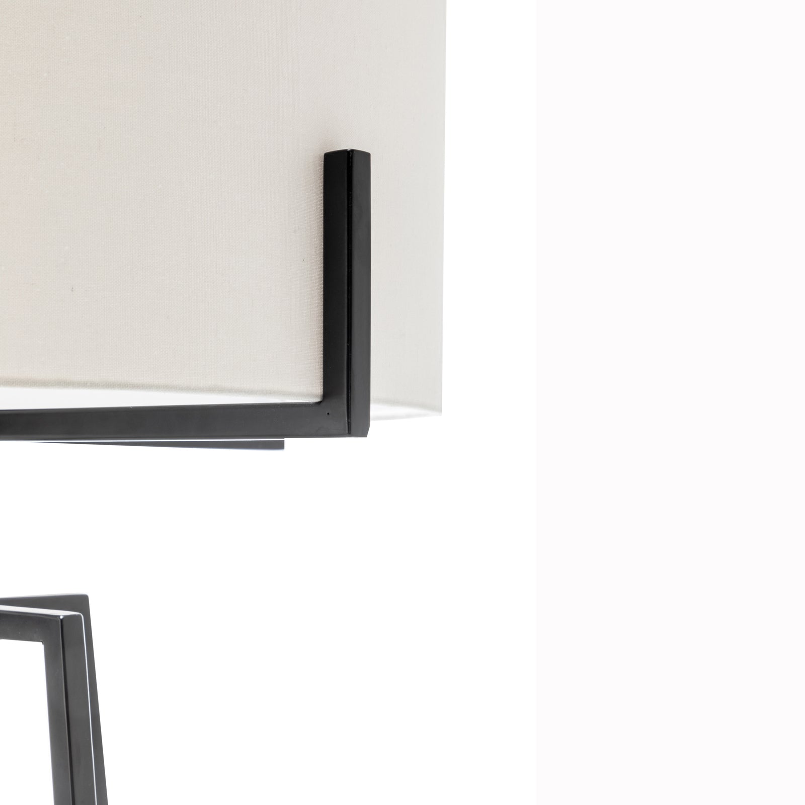 Modern Dimmable Floor Lamp + Table Desk Lamp w/ Linen Shade Scandi - Matte Black - Home & Garden > Lighting > Table