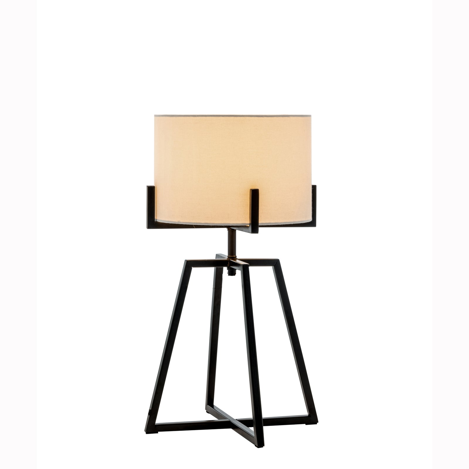 Modern Dimmable Floor Lamp + Table Desk Lamp w/ Linen Shade Scandi - Matte Black - Home & Garden > Lighting > Table