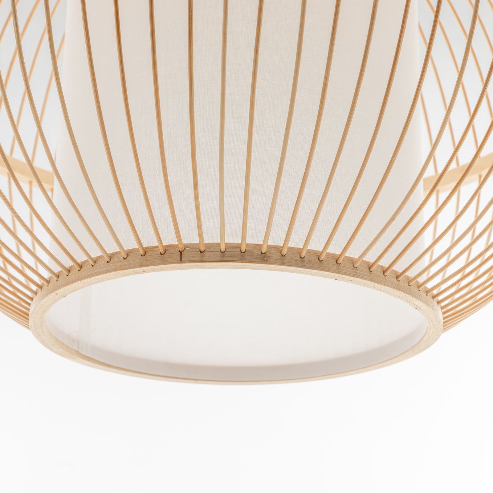 Natural Woven Bamboo Sphere Pendant Lamp Hanging Light Bell Shade Boho Tropical - Home & Garden > Lighting > Ceiling