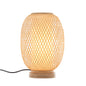 Natural Woven Bamboo Oval Table Lamp Light Shade Boho Tropical Coastal Home & Garden > Lighting > Table Lamps