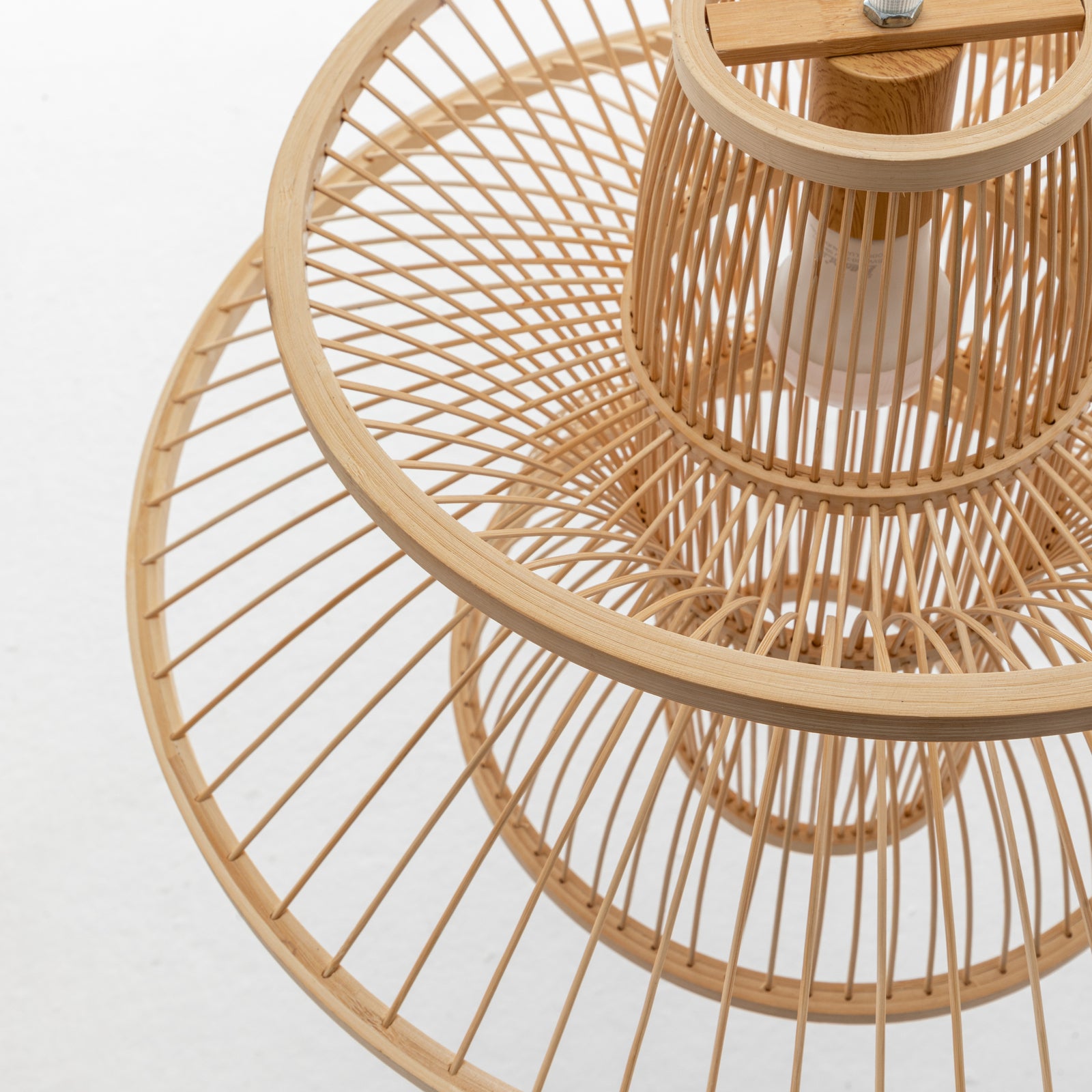 Aurora Natural Hand Woven Bamboo 3 Layer Pendant Lamp Light Home & Garden > Lighting > Ceiling Lights