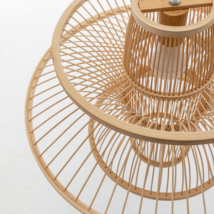 Aurora Natural Hand Woven Bamboo 3 Layer Pendant Lamp Light Home & Garden > Lighting > Ceiling Lights