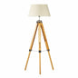 LARGE TRIPOD FLOOR LAMP Linen Shade Modern Light Bamboo Vintage Wooden Retro Home & Garden > Lighting > Floor Lamps