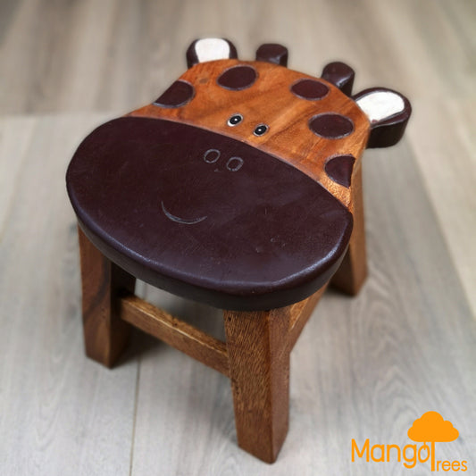 Kids Wooden Stool Giraffe - Baby & Kids > Kid’s Furniture