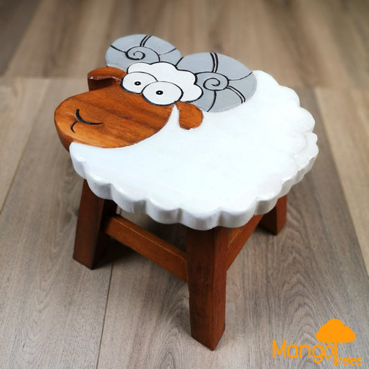 Kids Wooden Stool Ram - Baby & Kids > Kid’s Furniture