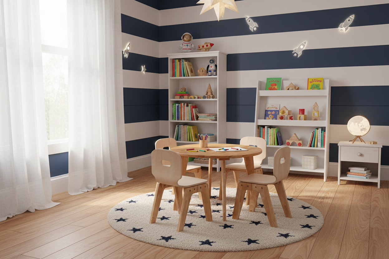 Danish Round table and 4 chairs