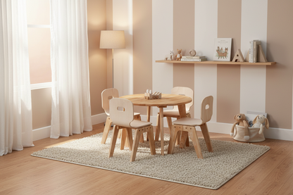 Danish Round table and 4 chairs
