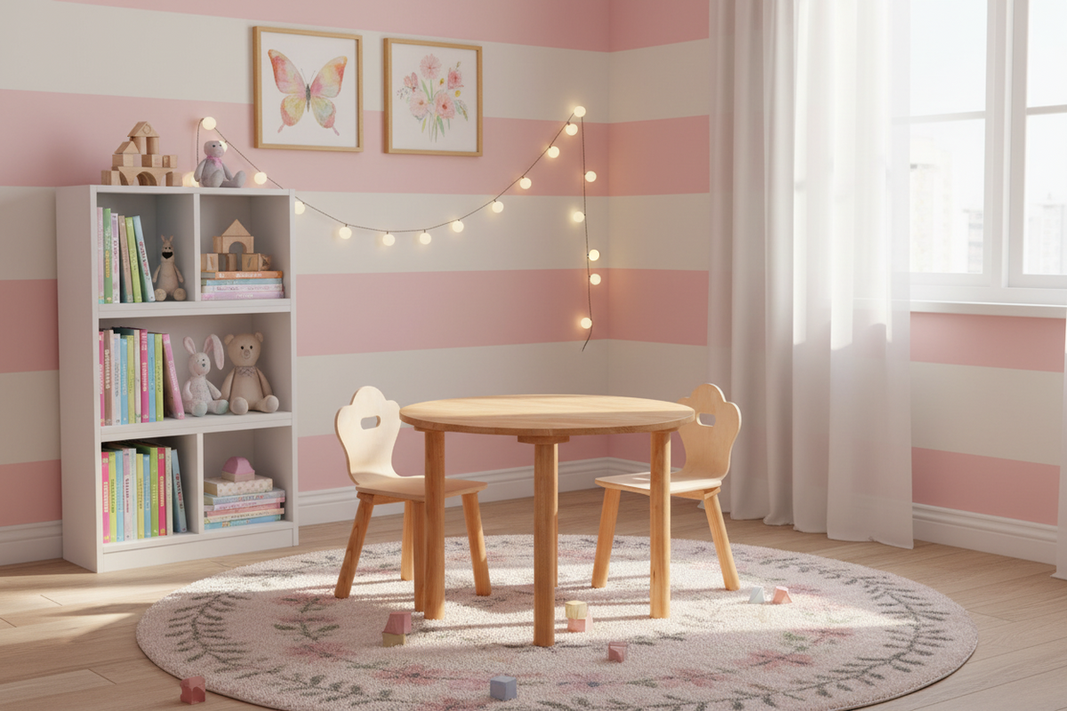 Classic Round table and 2 chairs