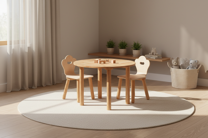 Classic Round table and 2 chairs
