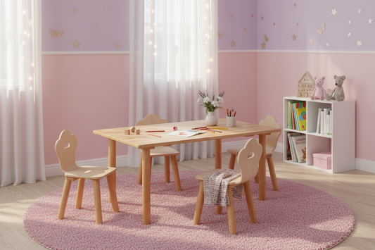 Classic Rectangular table and 4 chairs
