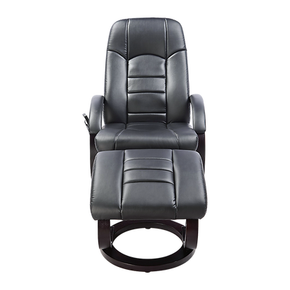 PU Leather Massage Chair Recliner Ottoman Lounge Remote - Furniture > Bar Stools & Chairs > Arm Chairs & Recliners