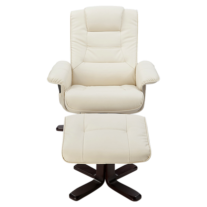 PU Leather Massage Chair Recliner Ottoman Lounge Remote - Furniture > Bar Stools & Chairs > Arm Chairs & Recliners