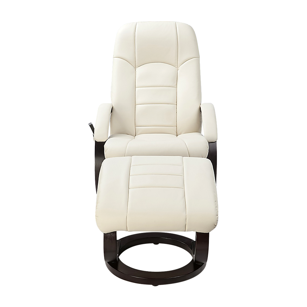 PU Leather Deluxe Massage Chair Recliner Ottoman Lounge Remote Furniture > Bar Stools & Chairs > Arm Chairs & Recliners