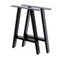 2x Rustic Dining Table Legs Steel Industrial Vintage 71cm - Black - Home & Garden > DIY > Table Tops & Bases
