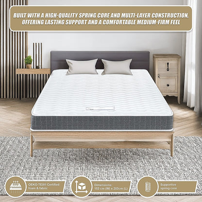 PALERMO Queen Memory Foam Mattress - OEKO-TEX® & CertiPUR-US® Certified