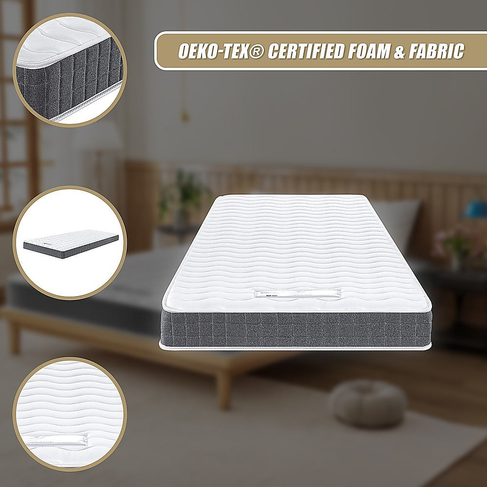 PALERMO Single Memory Foam Mattress - OEKO-TEX® & CertiPUR-US® Certified