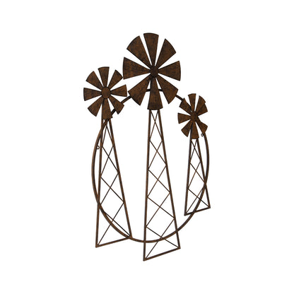Contemporary 3 Windmill Wall Art 81cm